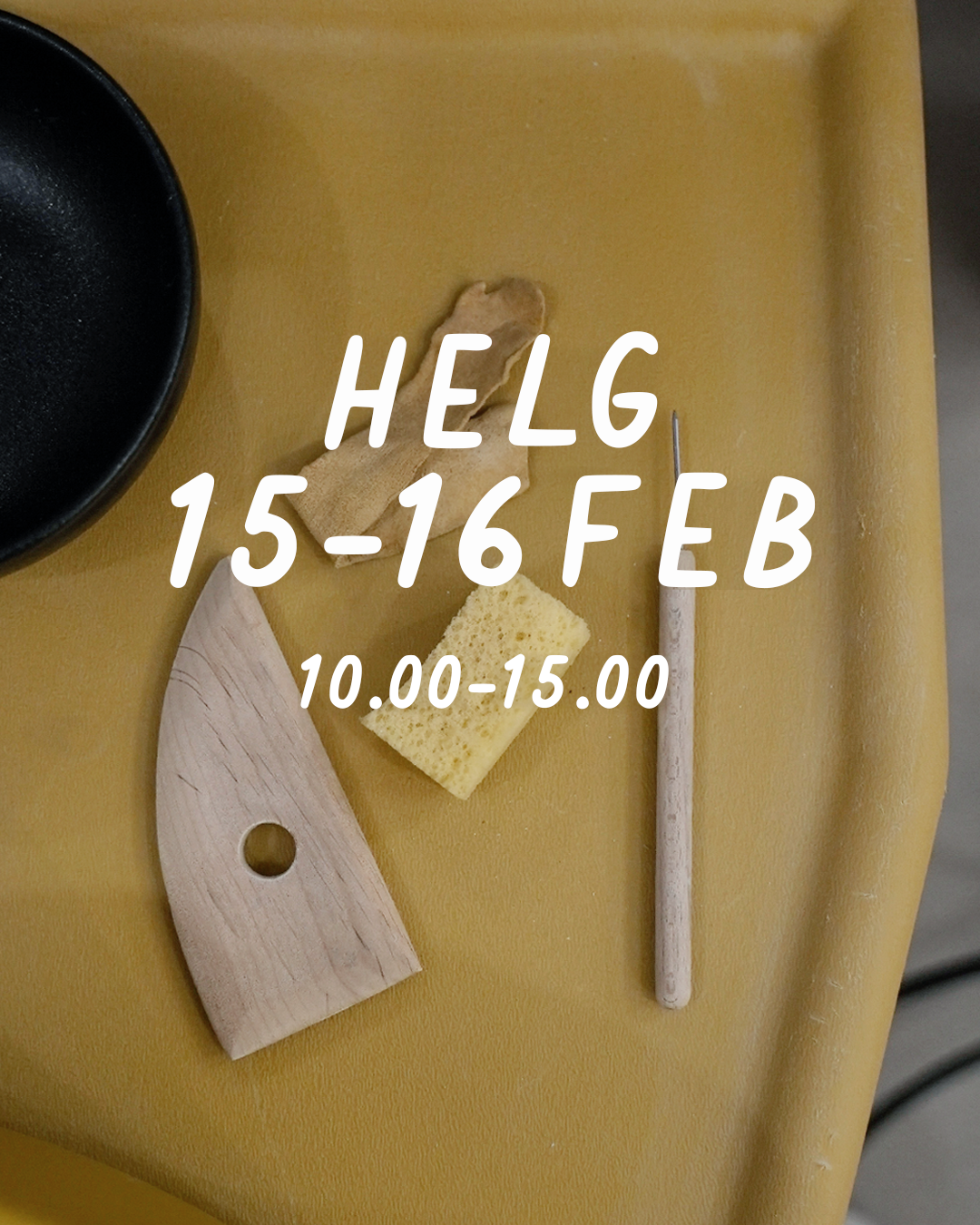 HELG 15-16 februari: Dreja och dekorera (glasering 9 mars)