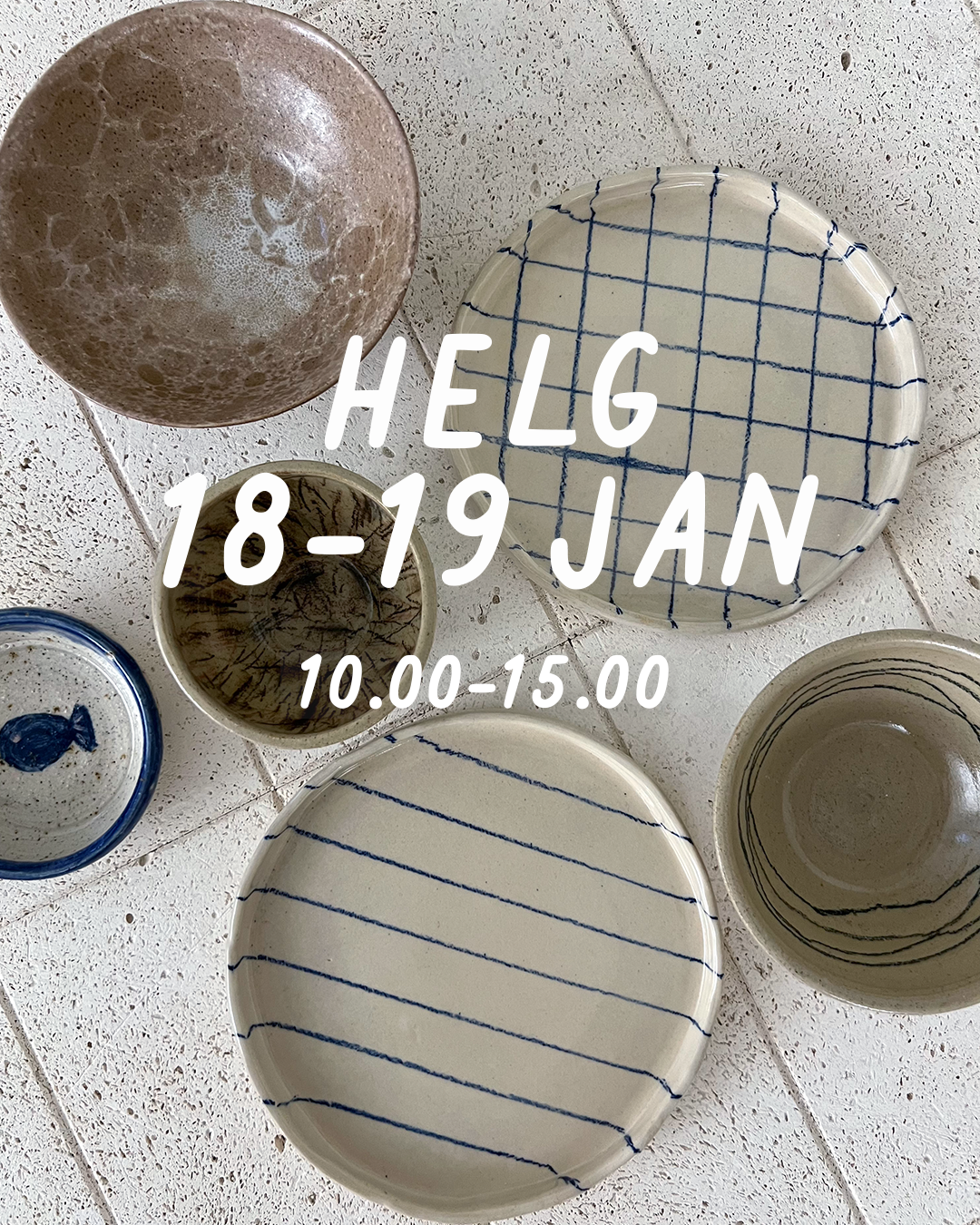 HELG 18-19 januari: Dreja och dekorera (glasering 9 februari)