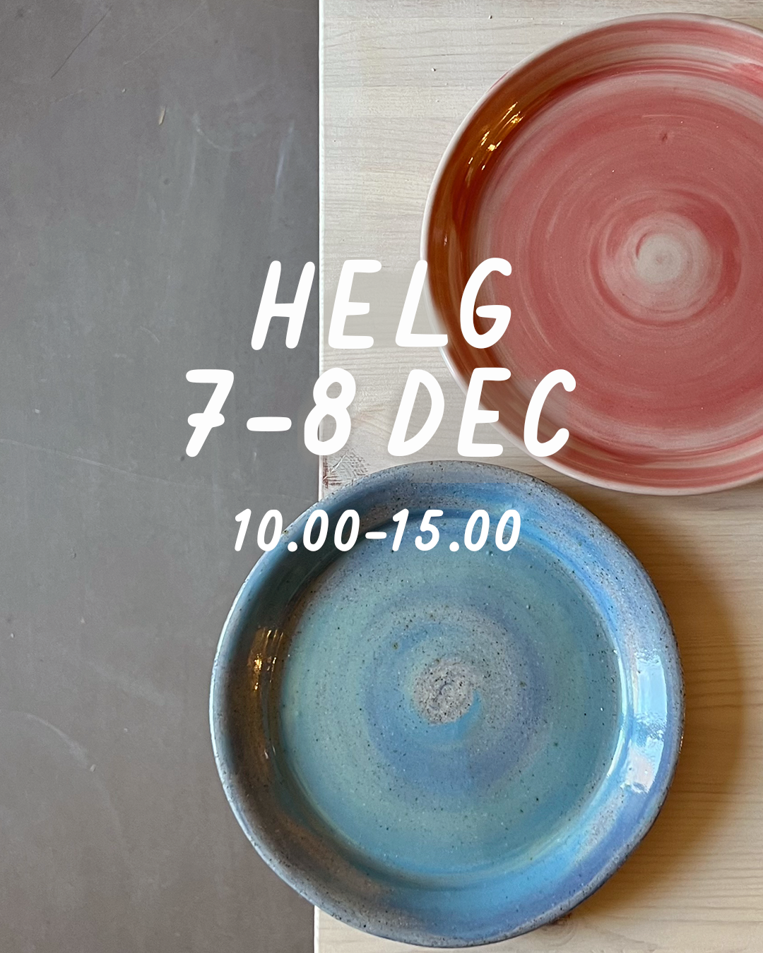 HELG 7-8 december: Dreja och dekorera (glasering 19 januari)