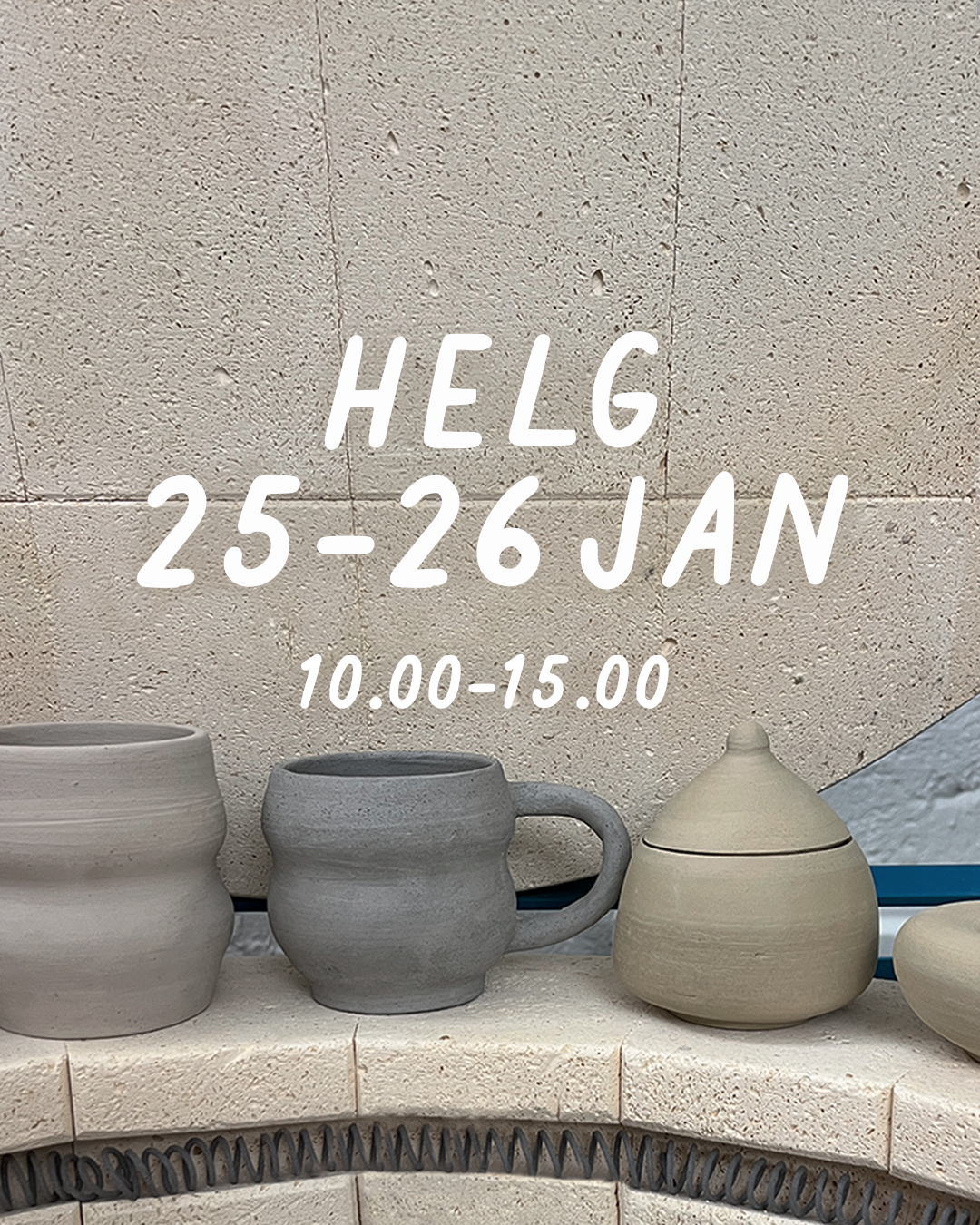 HELG 25-26 januari: Dreja och dekorera (glasering 16 februari)