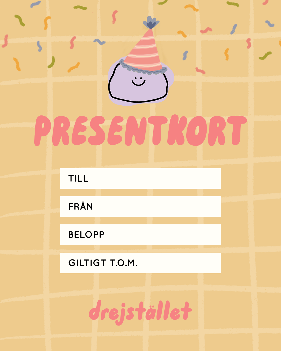 PRESENTKORT - Drejstället