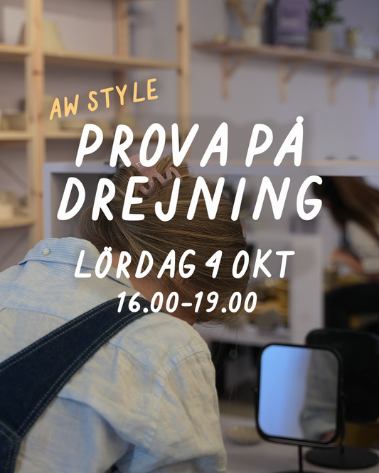 PROVA PÅ DREJNING (AW STYLE): LÖRDAG 4 OKTOBER 16-19 - Drejstället