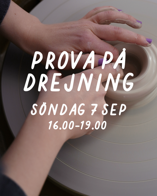 PROVA PÅ DREJNING: SÖNDAG 7 SEPTEMBER 16-19 - Drejstället