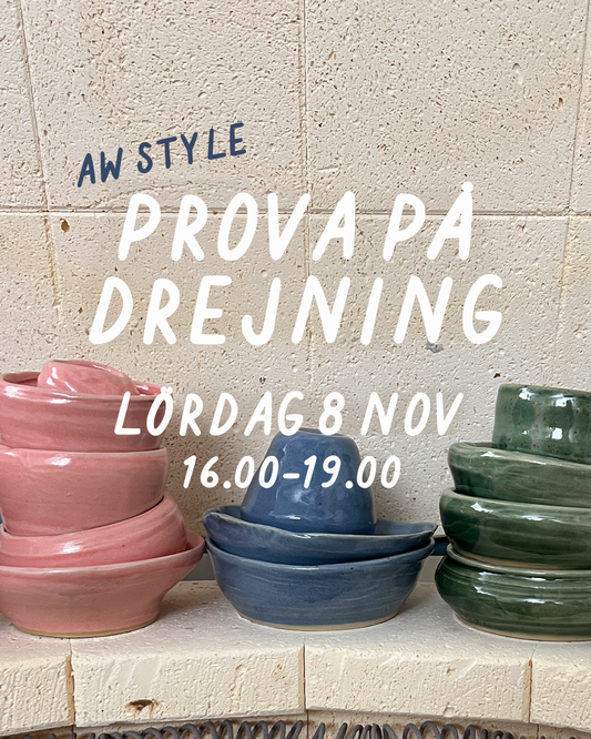 PROVA PÅ DREJNING (AW STYLE): LÖRDAG 8 NOVEMBER 16-19 - Drejstället