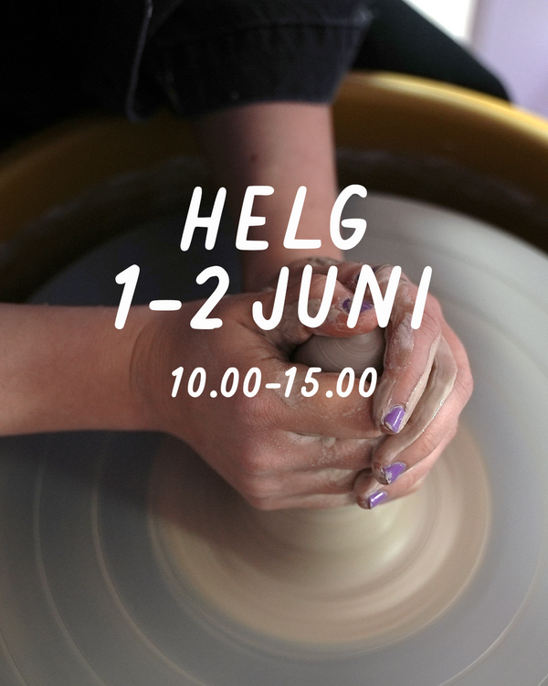 HELG 1-2 juni: Dreja och dekorera (glasering 16 juni)