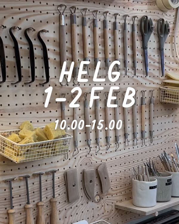 HELG 1-2 februari: Dreja och dekorera (glasering 16 februari)