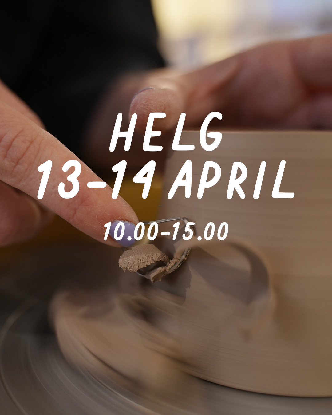 HELG 13-14 april: Dreja och dekorera (glasering 19 maj) - Drejstället