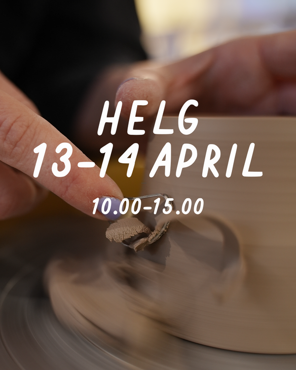 HELG 13-14 april: Dreja och dekorera (glasering 19 maj)