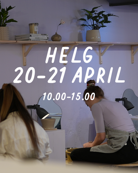 HELG 20-21 april: Dreja och dekorera (glasering 19 maj) - Drejstället