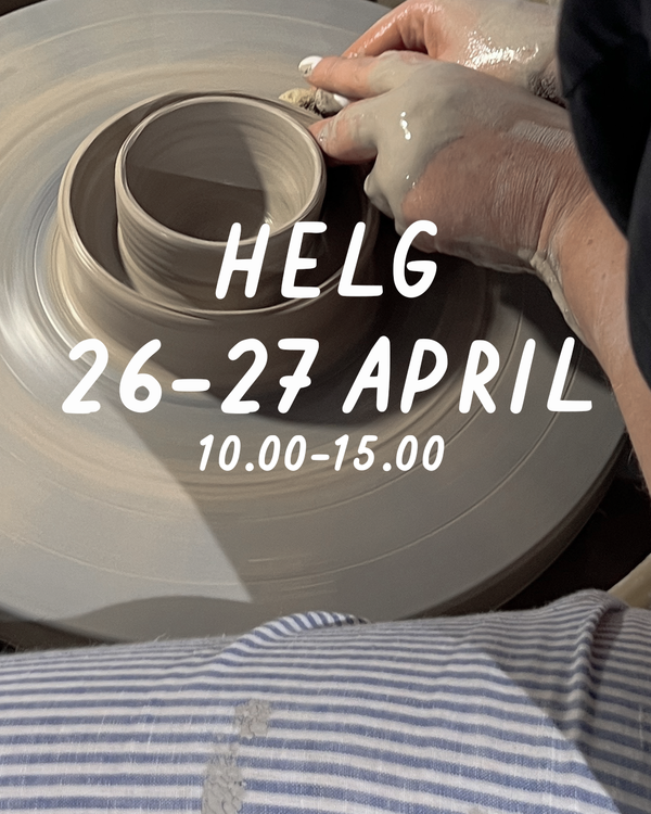 HELG 26-27 april: Dreja och dekorera (glasering 18 maj)