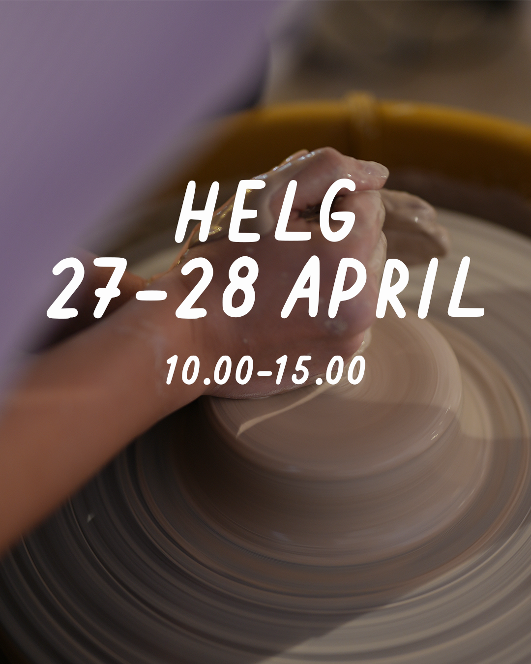 HELG 27-28 april: Dreja och dekorera (glasering 26 maj) - Drejstället