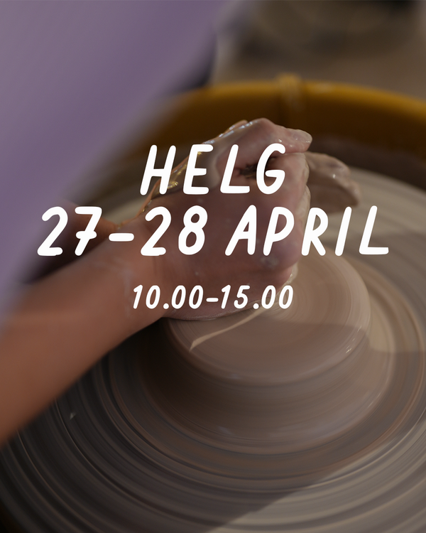 HELG 27-28 april: Dreja och dekorera (glasering 26 maj)