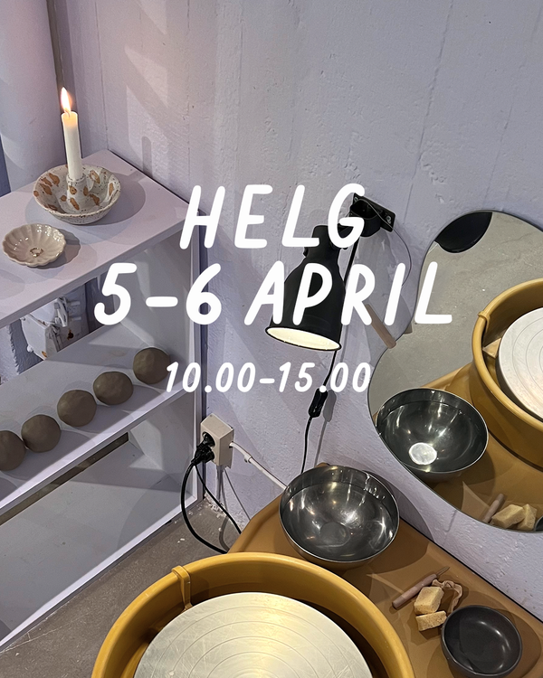 HELG 5-6 april: Dreja och dekorera (glasering 27 april)