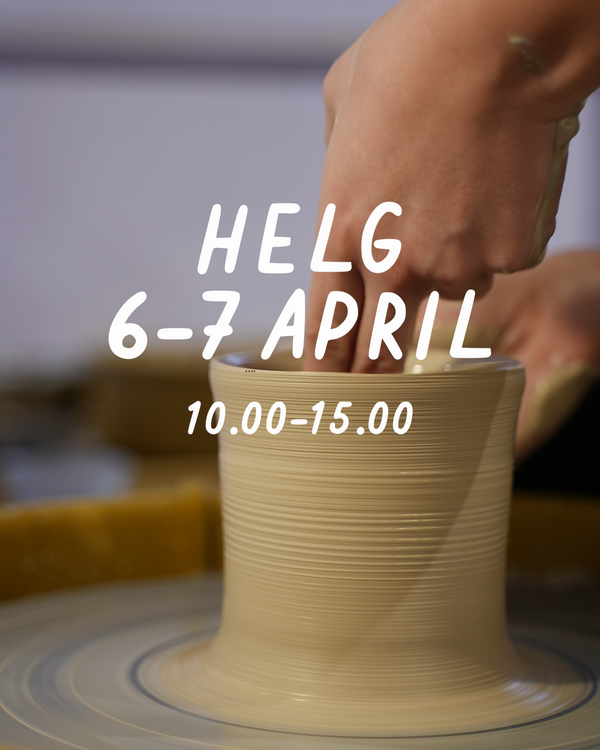 HELG 6-7 april: Dreja och dekorera (glasering 5 maj)
