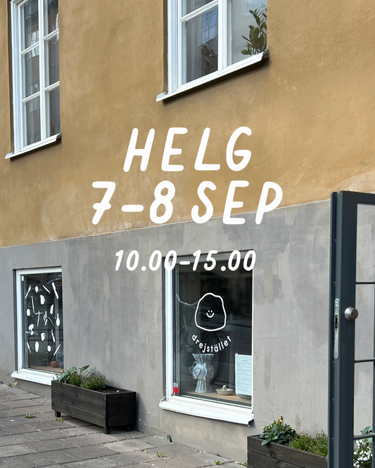 HELG 7-8 september: Dreja och dekorera (glasering 29 sep) - Drejstället