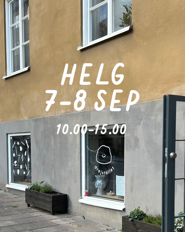 HELG 7-8 september: Dreja och dekorera (glasering 29 sep)