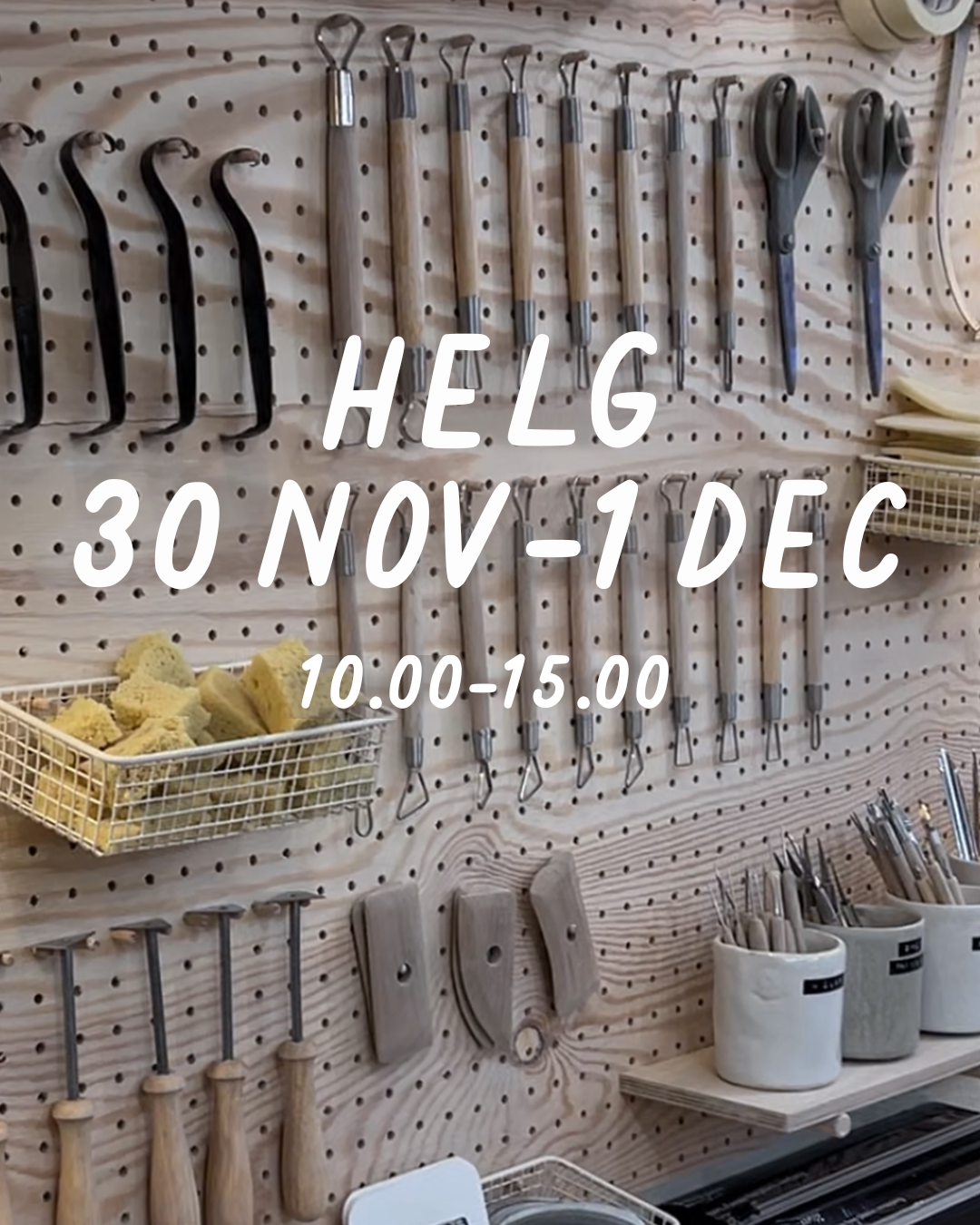 HELG 30 november - 1 december: Dreja och dekorera (glasering 12 jan)