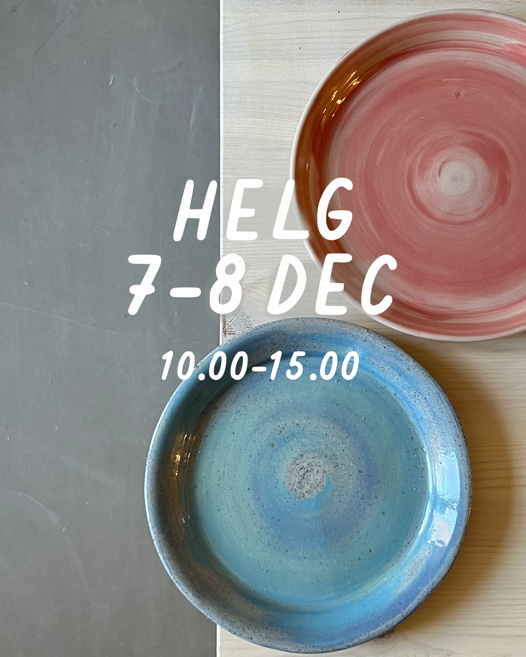 HELG 7-8 december: Dreja och dekorera (glasering 19 januari) - Drejstället