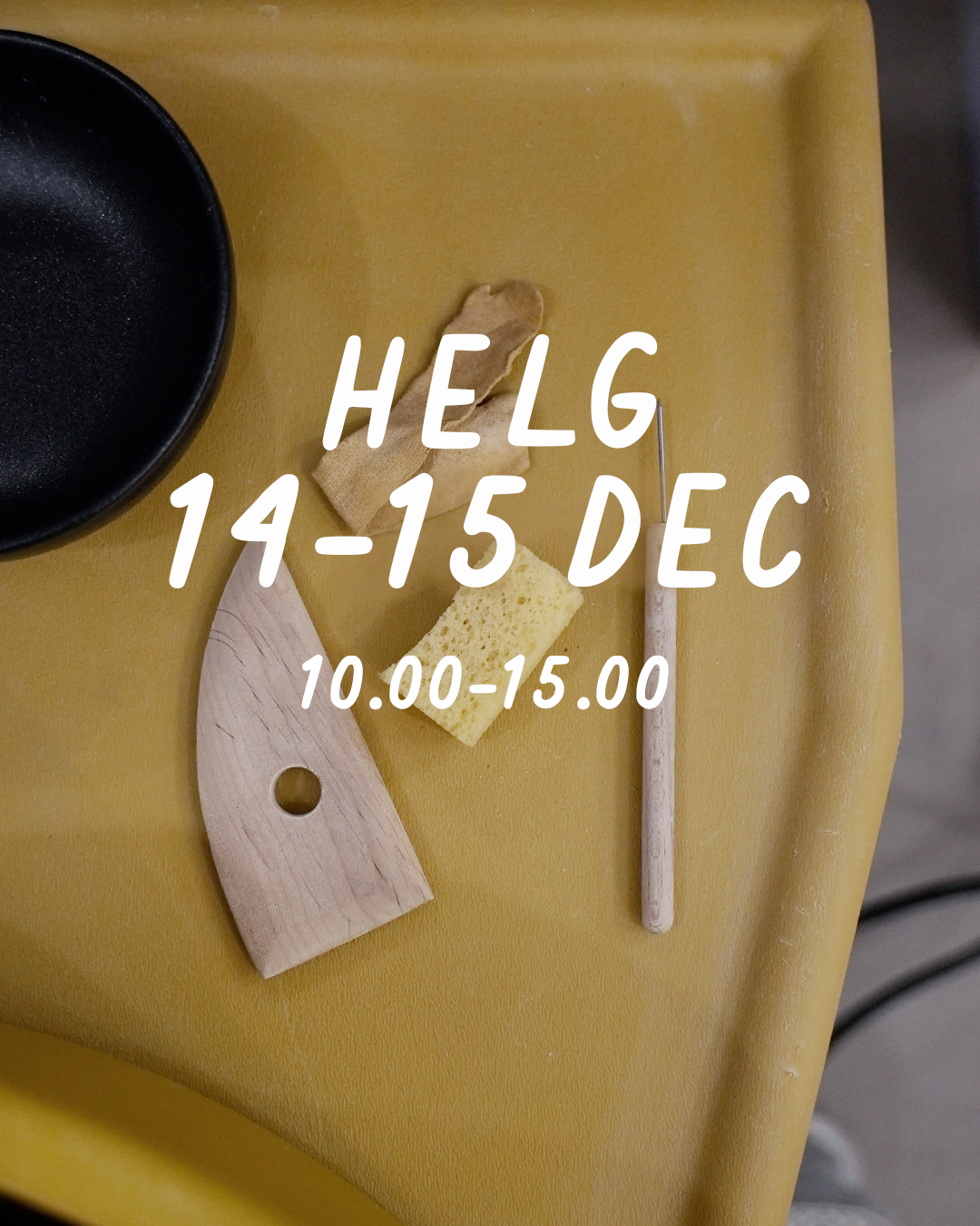 HELG 14-15 december: Dreja och dekorera (glasering 26 januari) - Drejstället