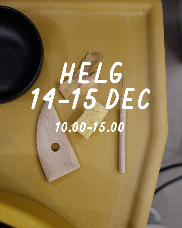 HELG 14-15 december: Dreja och dekorera (glasering 26 januari)