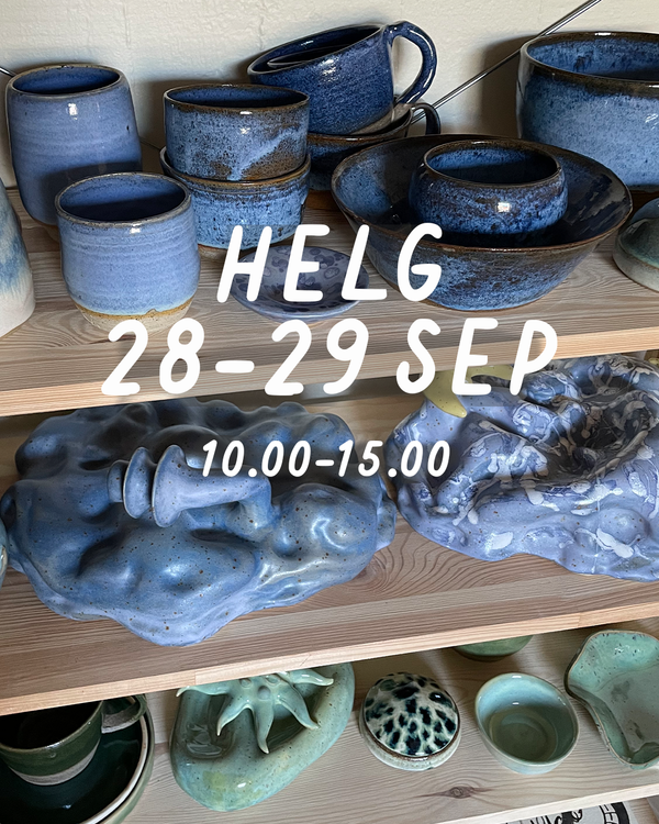 HELG 28-29 september: Dreja och dekorera (glasering 20 oktober)