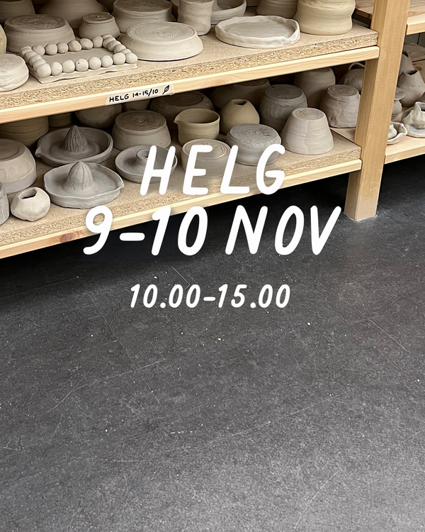HELG 9-10 november: Dreja och dekorera (glasering 1 december)
