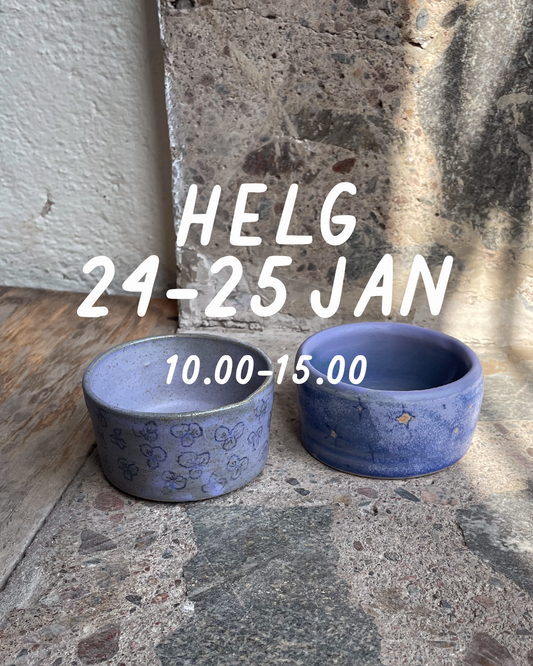 HELG 24–25 januari: Dreja och dekorera (glasering 8 feb)