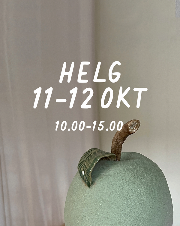 HELG 11-12 oktober: Dreja och dekorera (glasering 9 nov)