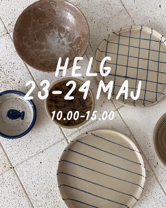 HELG 23–24 maj: Dreja och dekorera (glasering 7 juni)