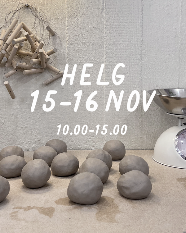 HELG 15-16 november: Dreja och dekorera (glasering 7 dec)