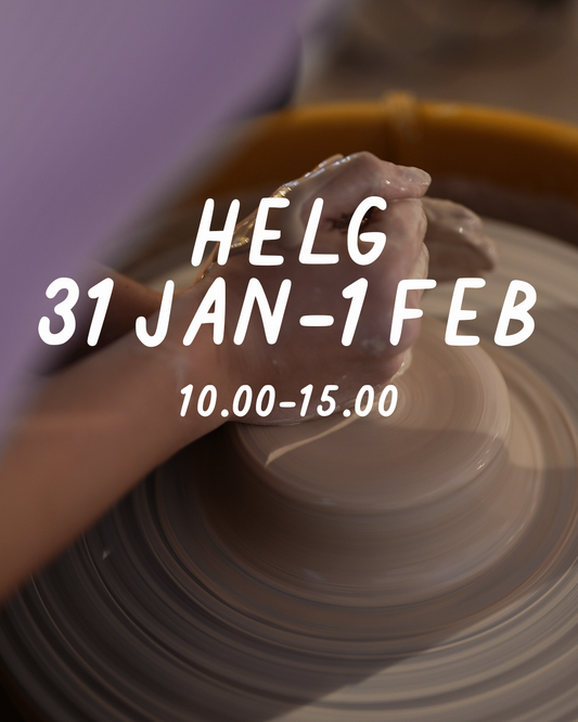 HELG 31 januari–1 februari: Dreja och dekorera (glasering 15 feb)