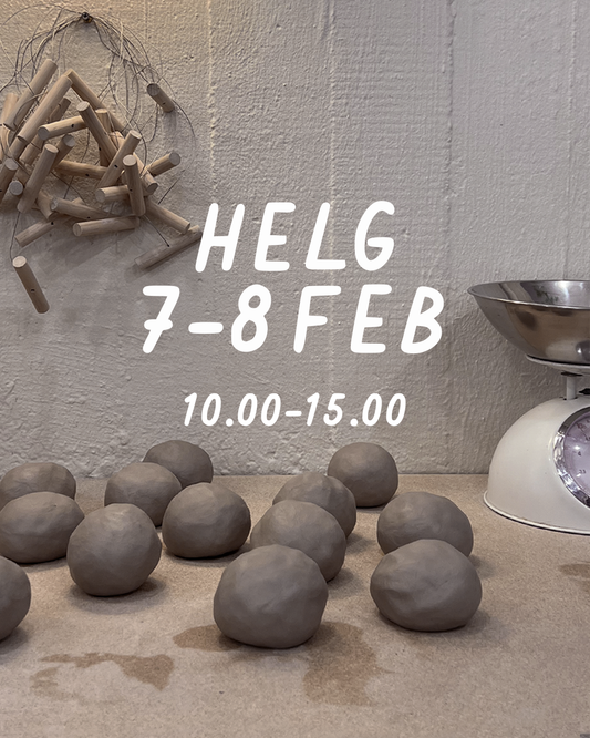 HELG 7–8 februari: Dreja och dekorera (glasering 8 mars)