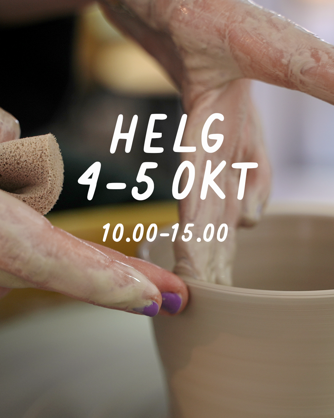 HELG 4-5 oktober: Dreja och dekorera (glasering 19 okt)
