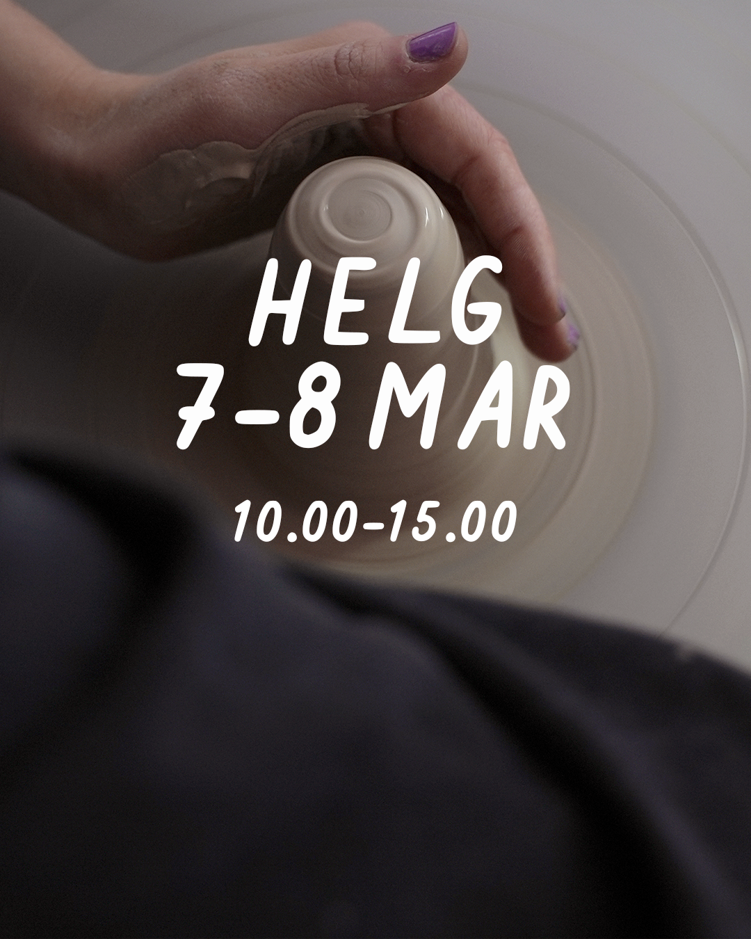 HELG 7–8 mars: Dreja och dekorera (glasering 29 mars)