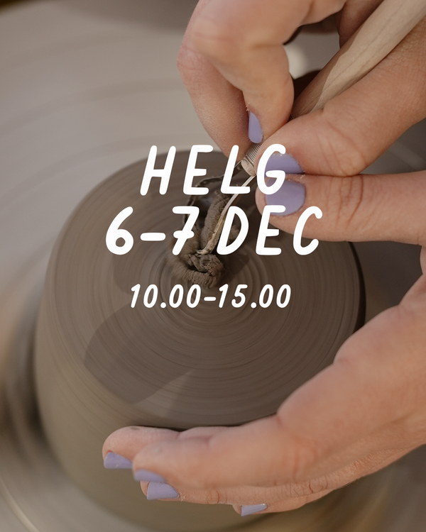 HELG 6-7 december: Dreja och dekorera (glasering 18 januari)