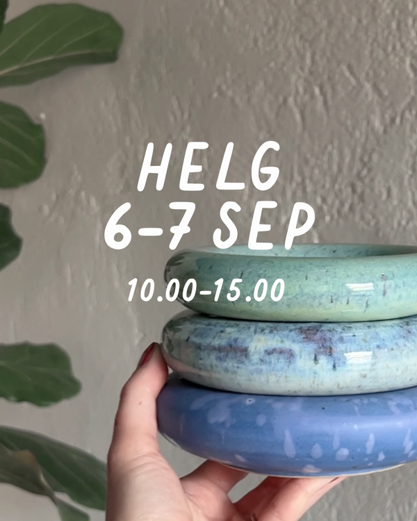 HELG 6-7 september: Dreja och dekorera (glasering 28 sept)