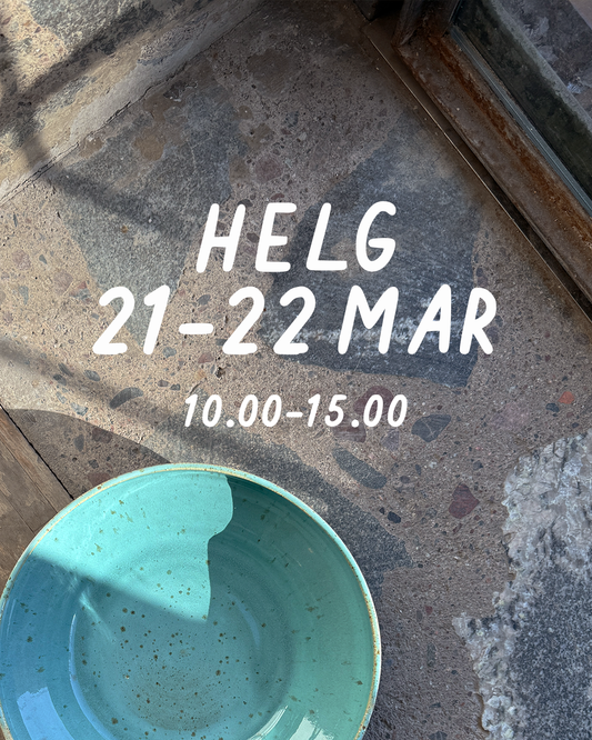 HELG 21–22 mars: Dreja och dekorera (glasering 12 april)