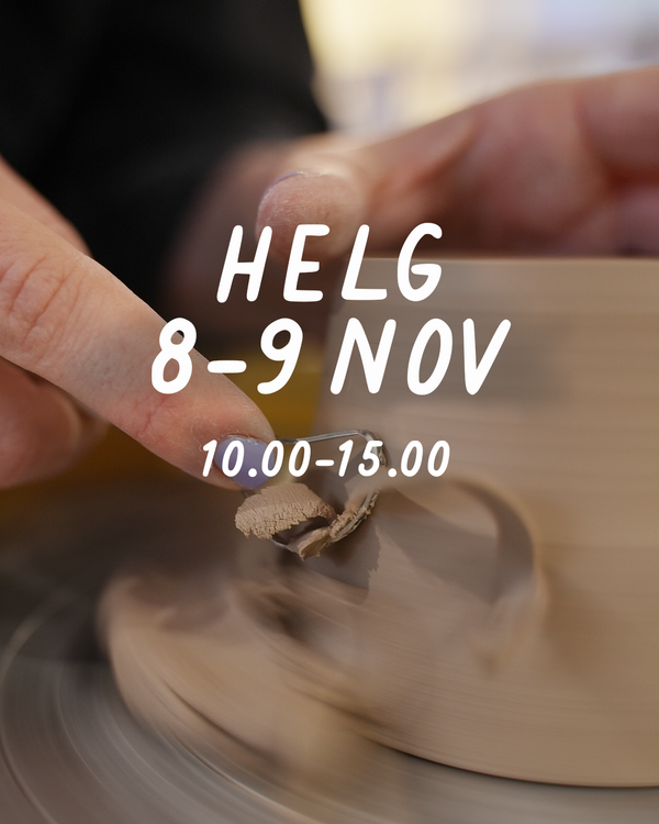 HELG 8-9 november: Dreja och dekorera (glasering 30 nov)