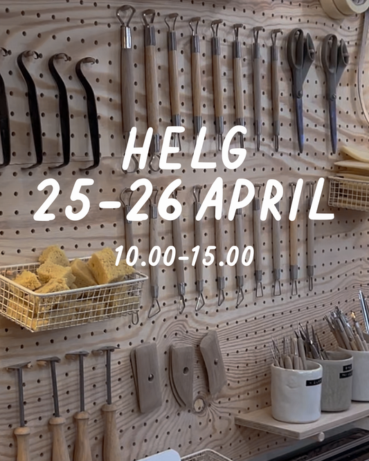 HELG 25–26 april: Dreja och dekorera (glasering 10 maj)