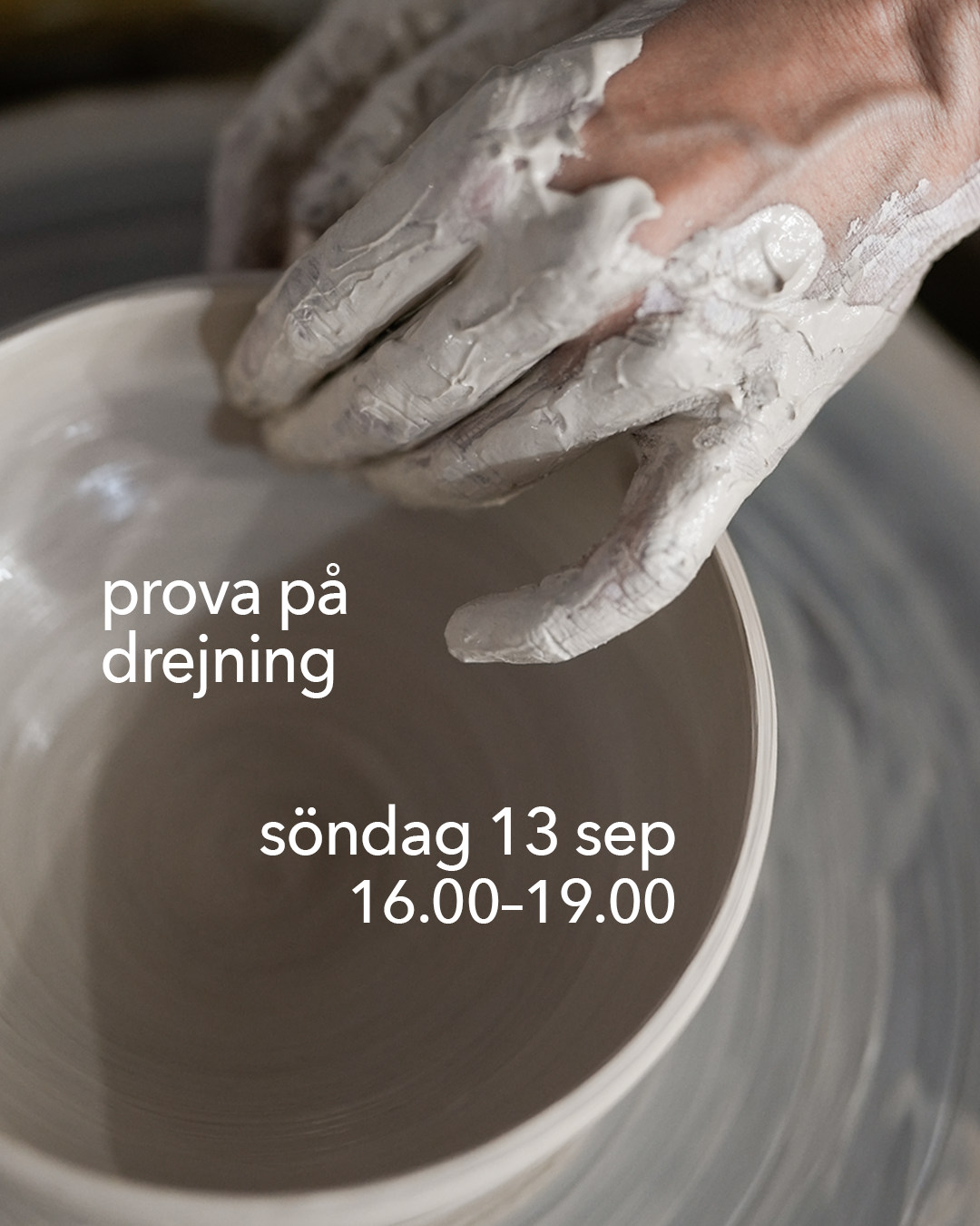 Prova på drejning: söndag 13 september