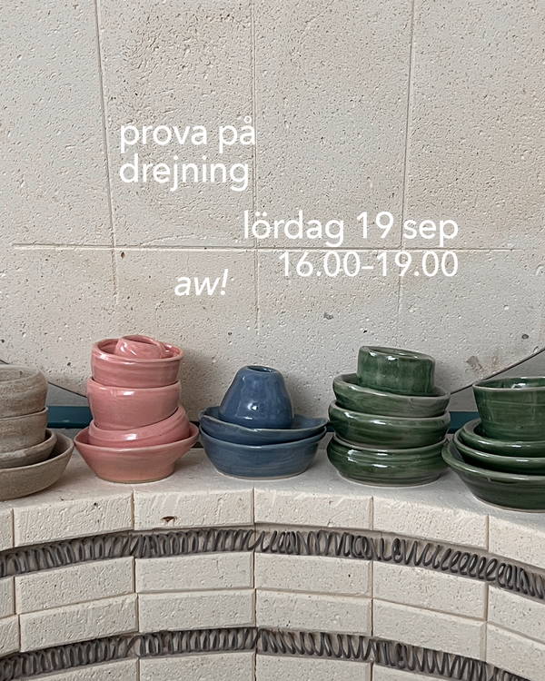 Prova på drejning (AW style): lördag 19 september