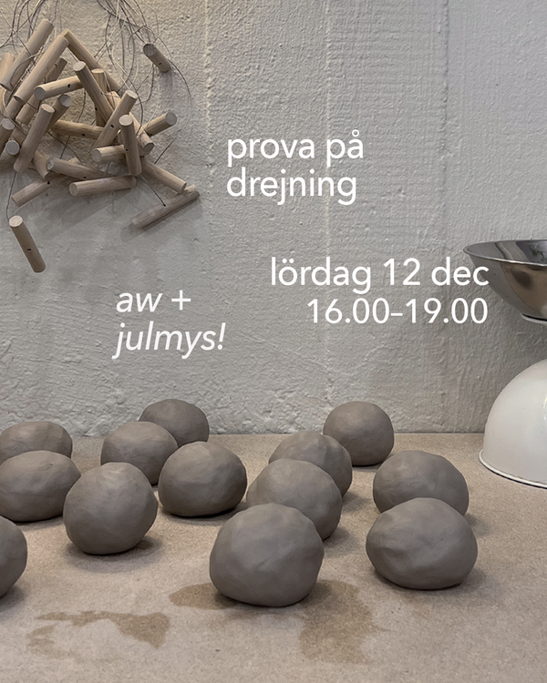 Prova på drejning: lördag 12 december (AW!)