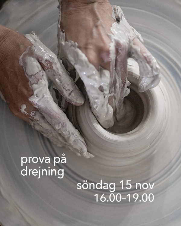 Prova på drejning: söndag 15 november
