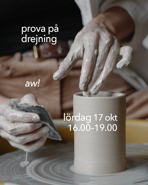 Prova på drejning: lördag 17 oktober (AW!)