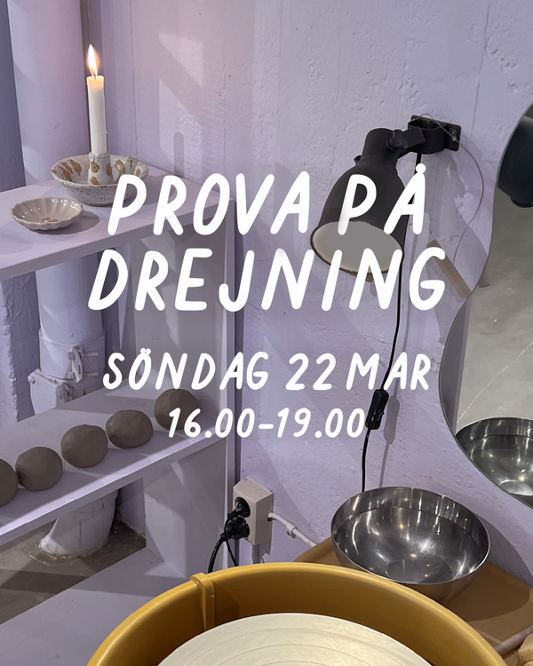 Prova på drejning: söndag 22 mars