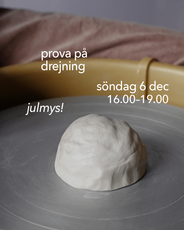 Prova på drejning: söndag 6 december