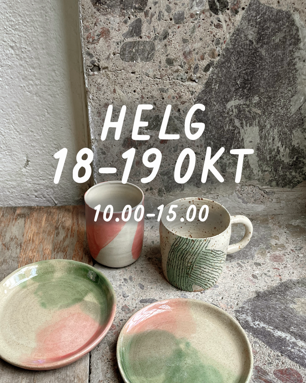 HELG 18-19 oktober: Dreja och dekorera (glasering 9 nov kl. 19–21)